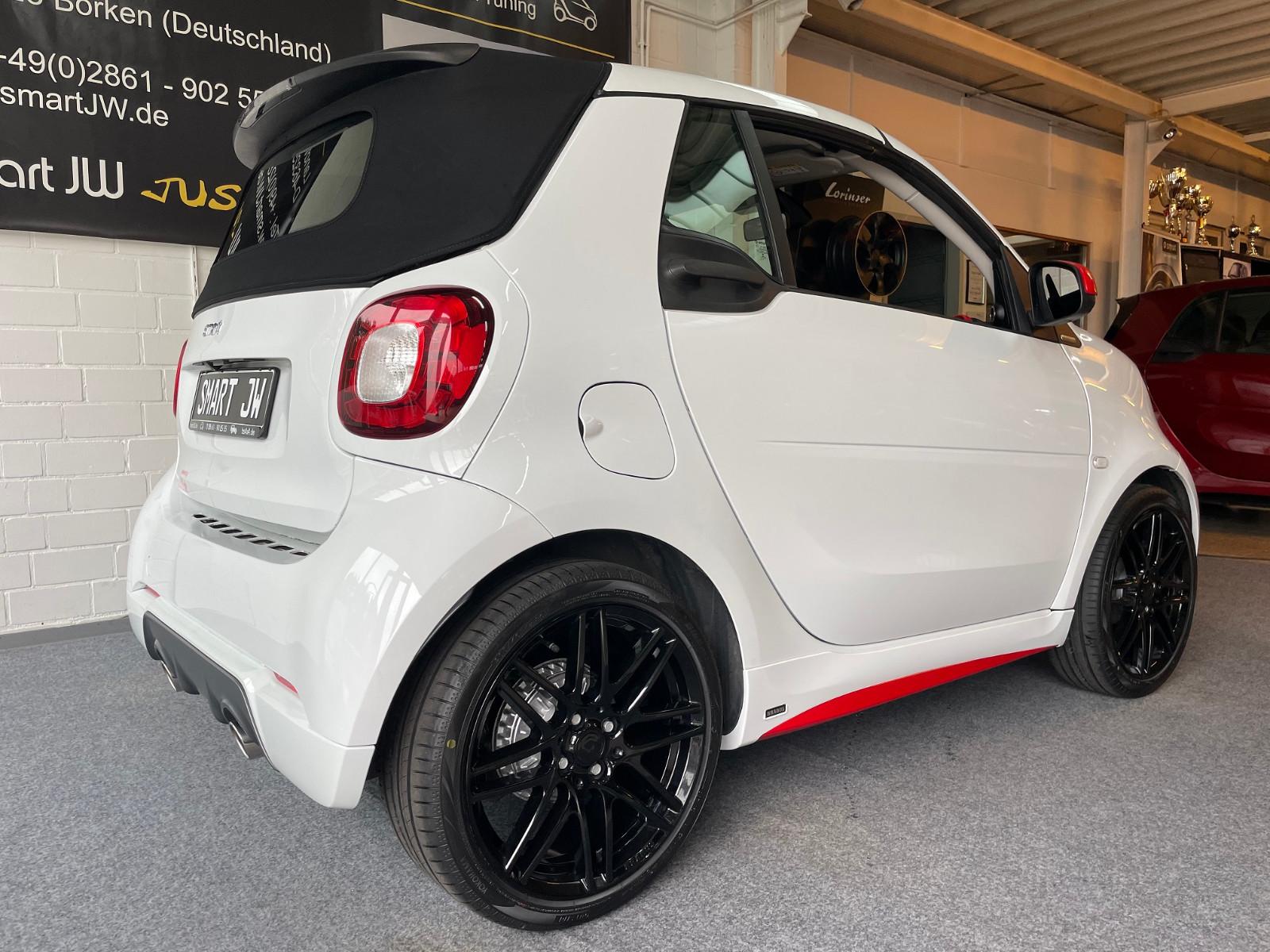 Smart BRABUS Tailor Made Leder schwarz rot NEUZUSTAND