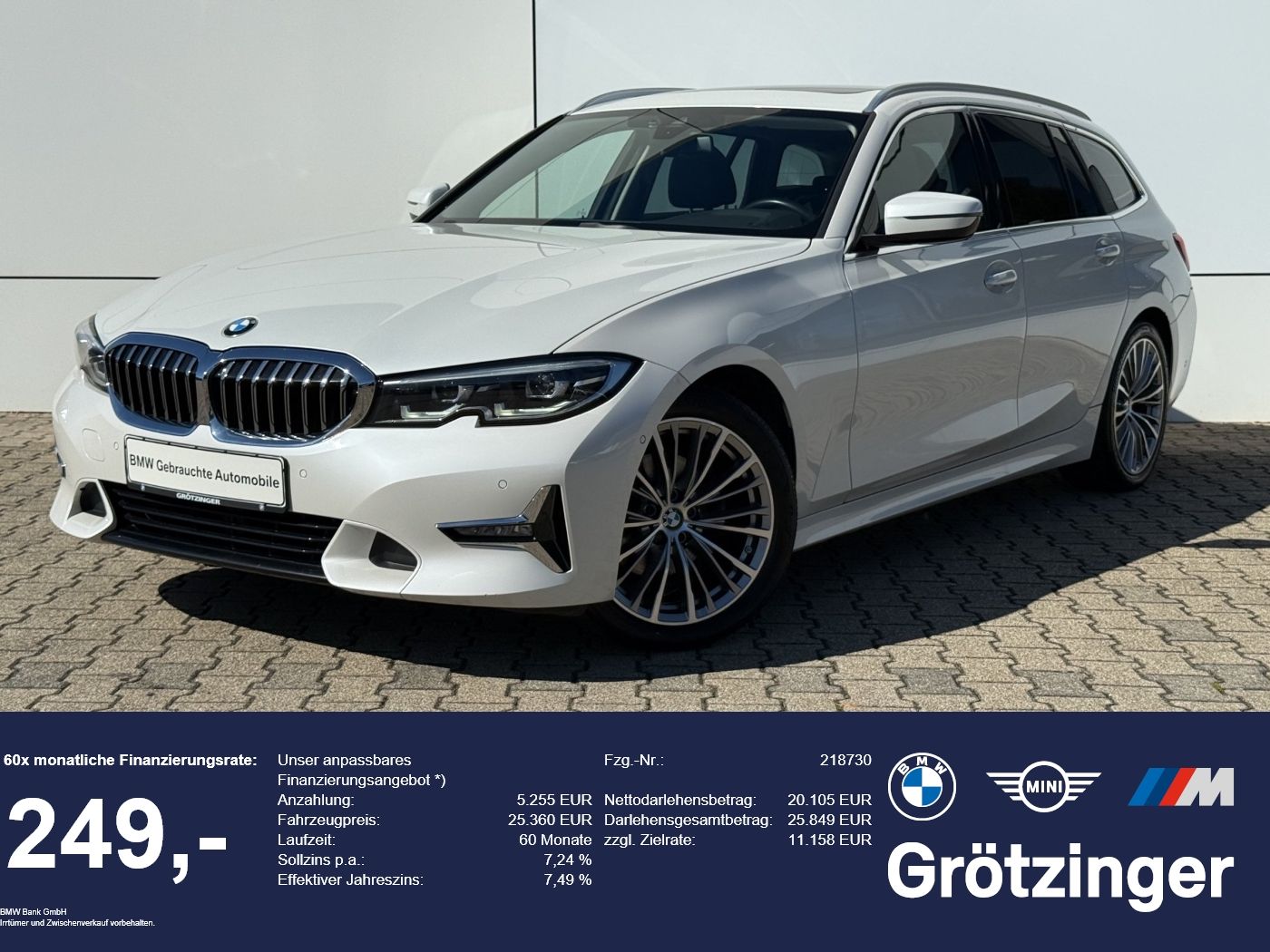 BMW 320d Touring Luxury Line LED+HUD+Pano+AHK+Temp