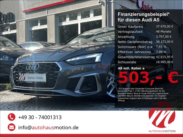 Audi A5 Sportback 40 TDI S line MATRIX PANO HUD KAMER