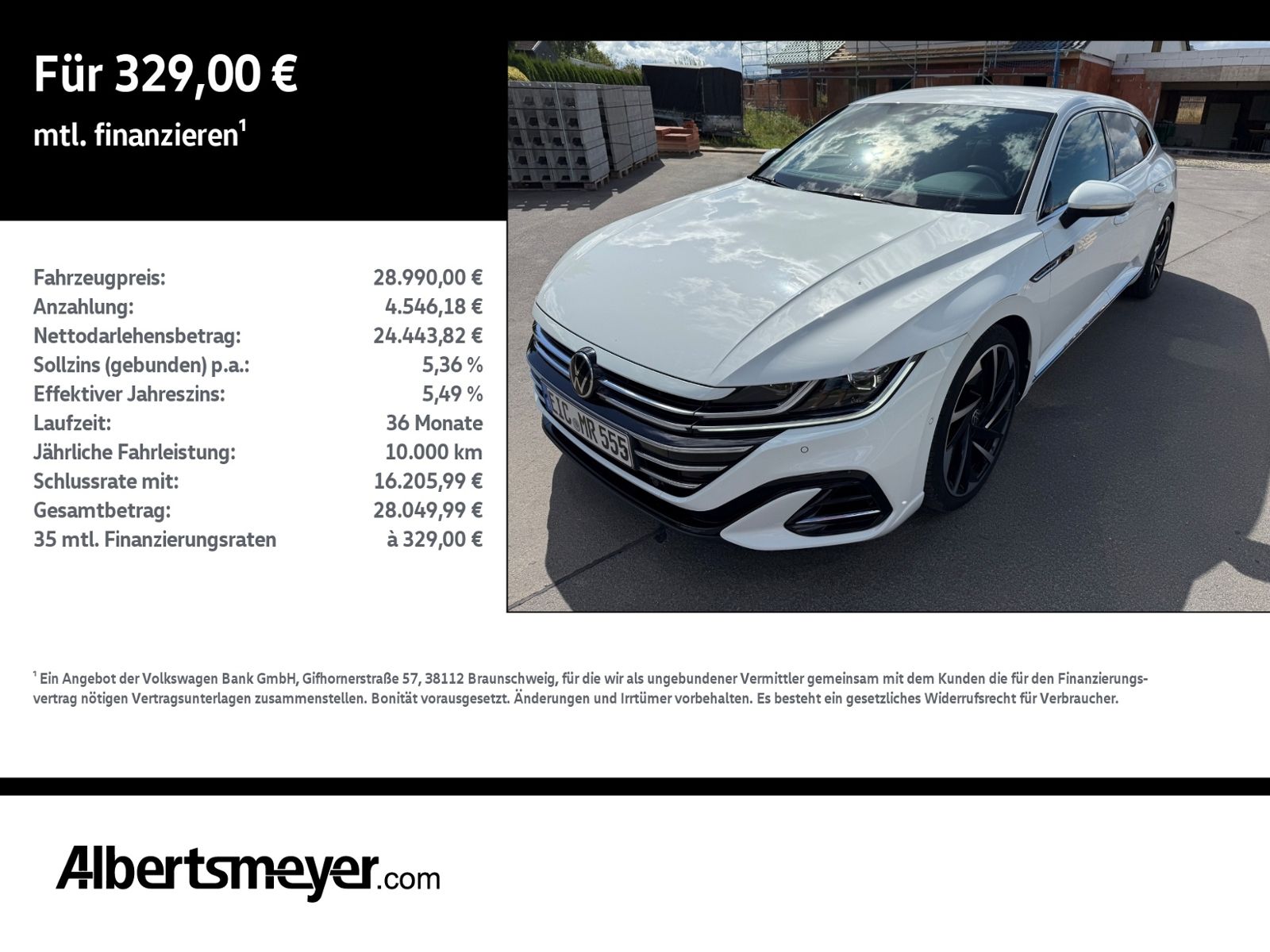 VW Arteon Shootingbrake 2.0 TDI R-Line +DSG+AHK+