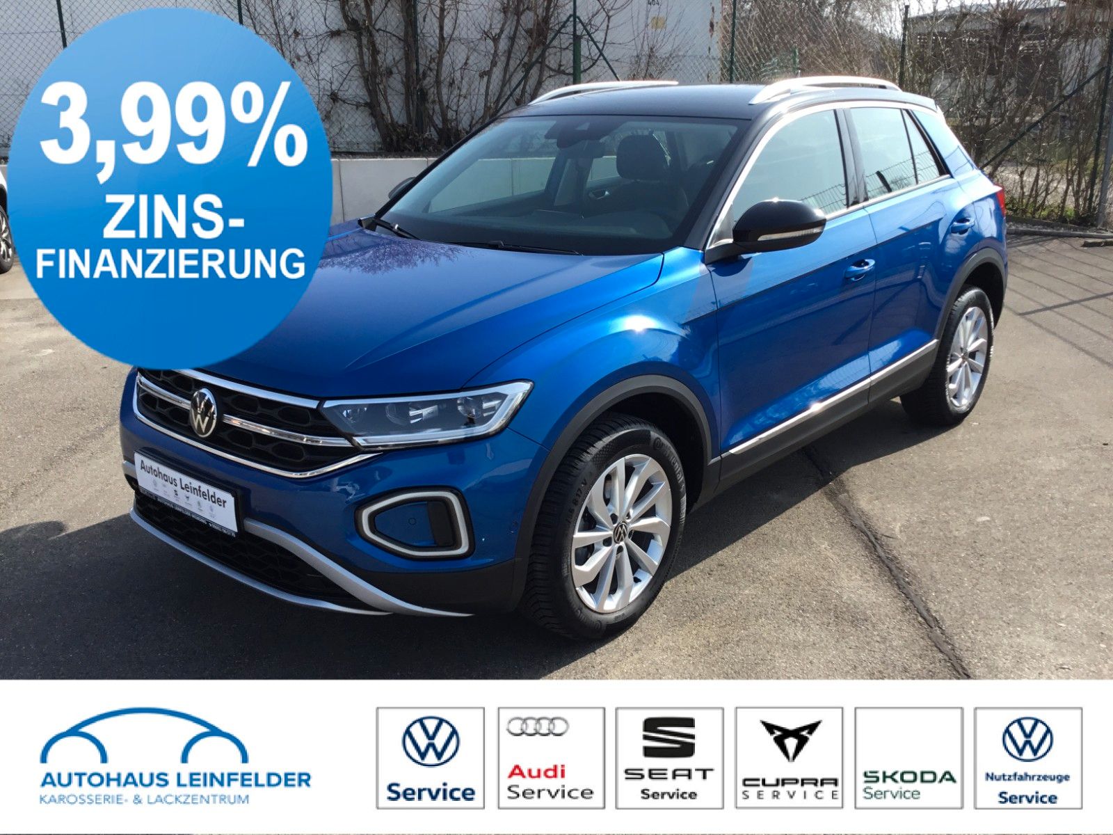 Fahrzeugabbildung Volkswagen T-Roc 1.5 TSI DSG Style+AHK+LED+ACC+17"+Kamera