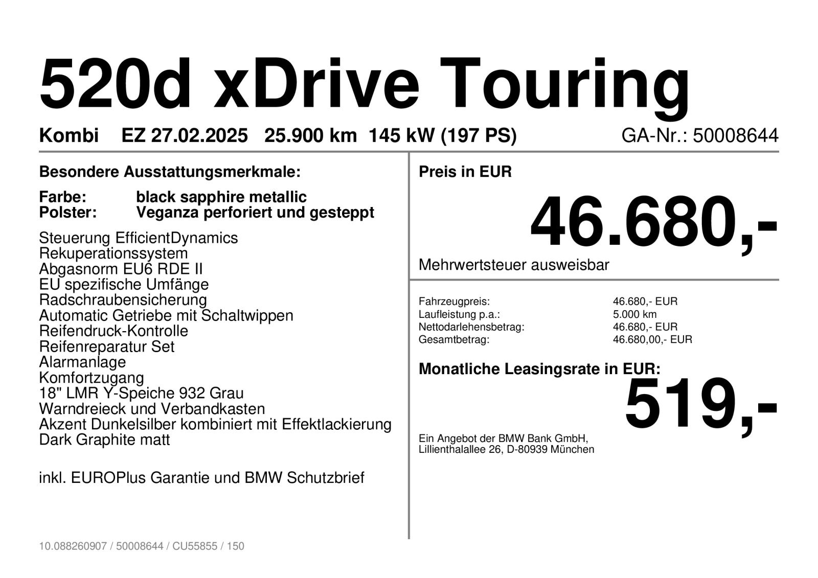 BMW 520d xDrive Touring Navi Tempom.aktiv Bluetooth imagem 3