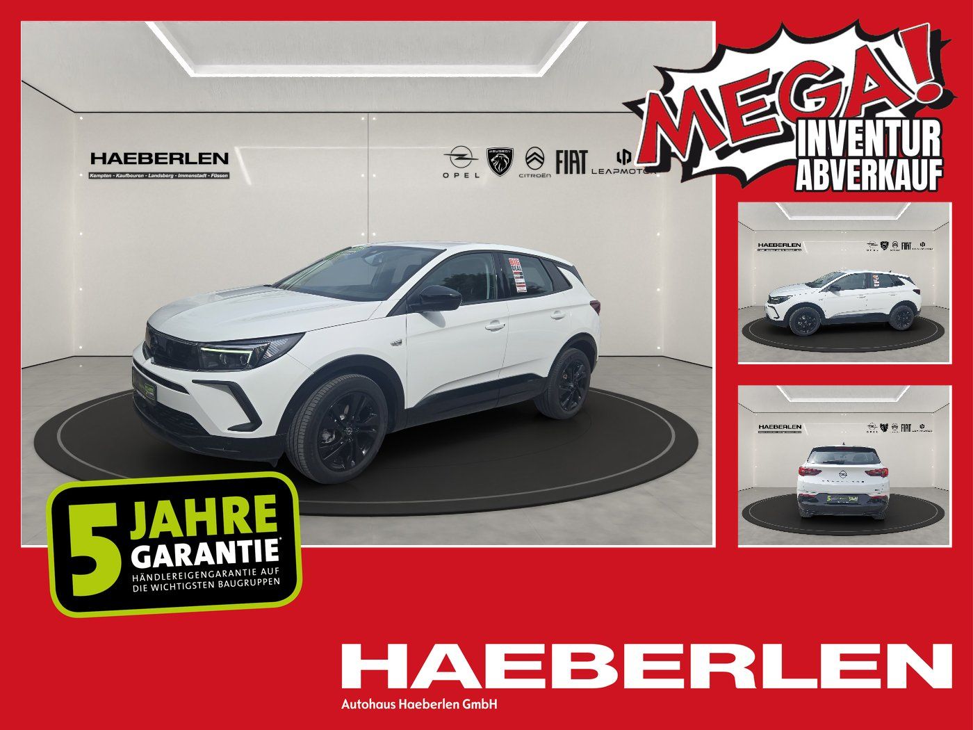 Opel Grandland 1.2 GS Line Alcantara+LED+Navi+SHZ+360