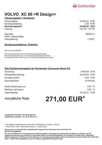 Fahrzeugabbildung Volvo XC60 R Design 2WD >AUT/AHK/LED/KAM/PDC<