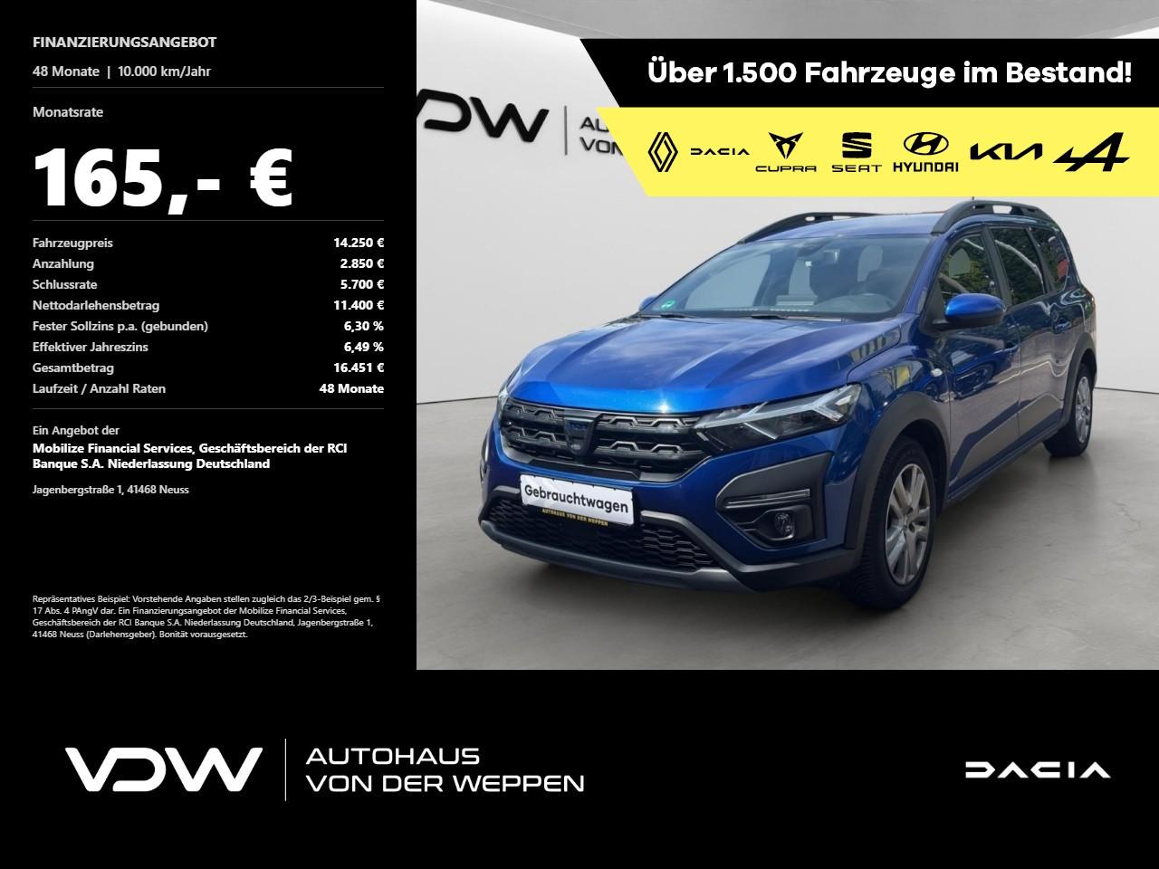 Dacia Jogger Comfort TCe 100 ECO-G Klima Einparkhilfe