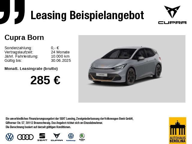 Cupra Born Edition Dynamic 60 kWh *Bestellfahrzeug*