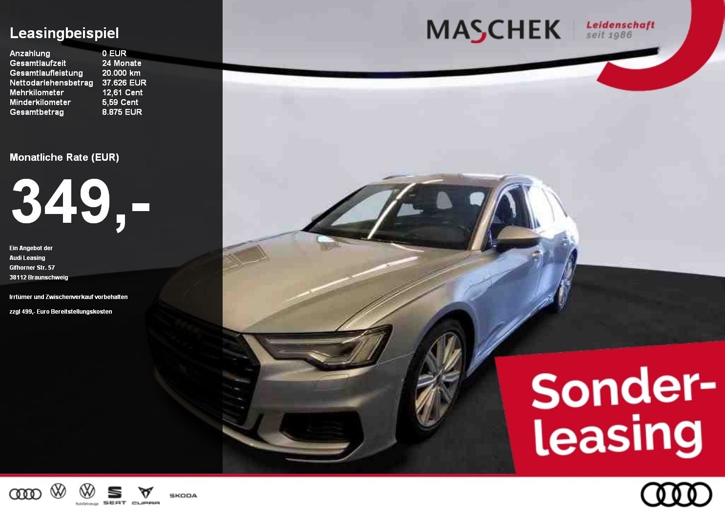 Audi A6 Avant S line 55 TFSI Black Matrix Memory HUD