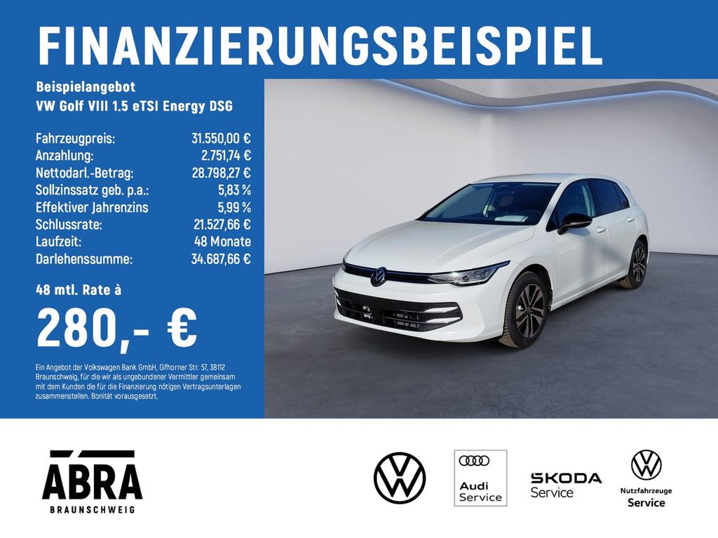 Golf VIII 1.5 eTSI Energy DSG TAGESZULASSUNG