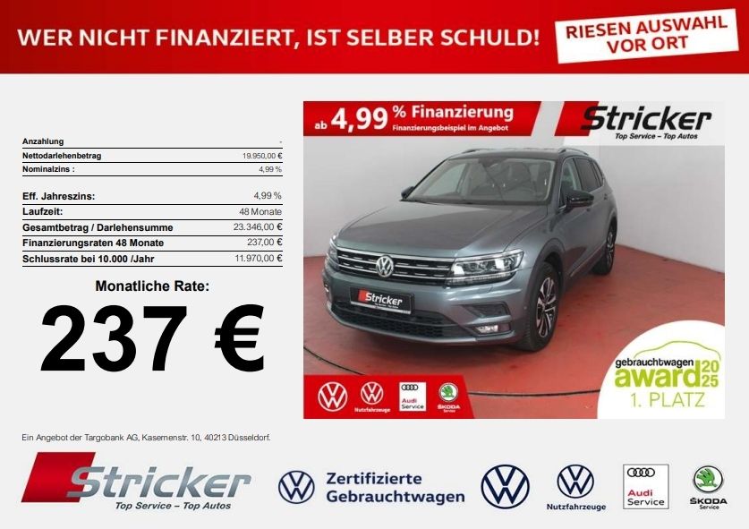VW Tiguan Allspace IQ.DRIVE 237,-ohne Anzahlung  Na