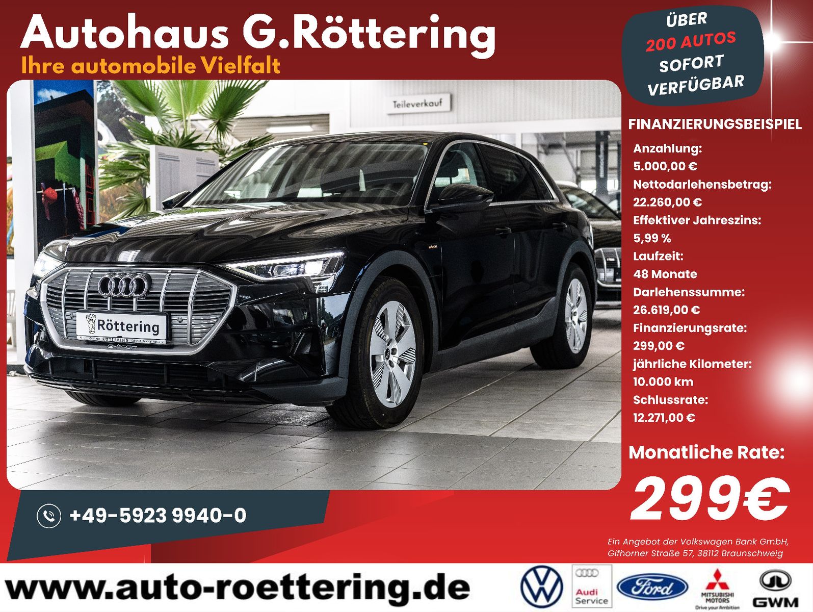 Fahrzeugabbildung Audi e-tron 50 quattro LED+NAVI+SZH+RFK