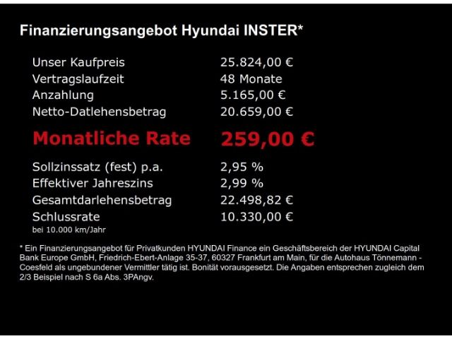 INSTER TREND 42kWh+NAVI+RÜCKFAHRKAMERA+SITZ-/LEN