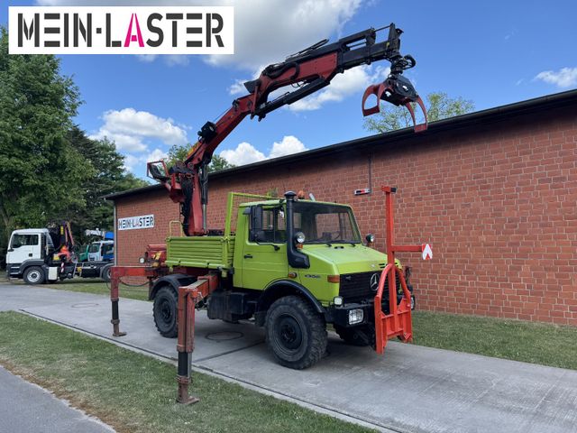 Unimog U 1650 PK 10500 Kran 15 m max. 3,9 t Seilwinde