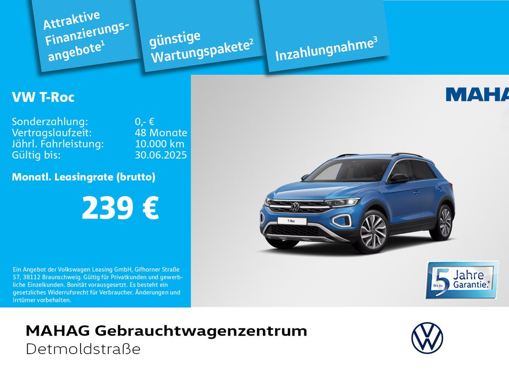 Volkswagen T-Roc 1.5 TSI MOVE Navi IQ.LIGHT Kamera 6-Gang