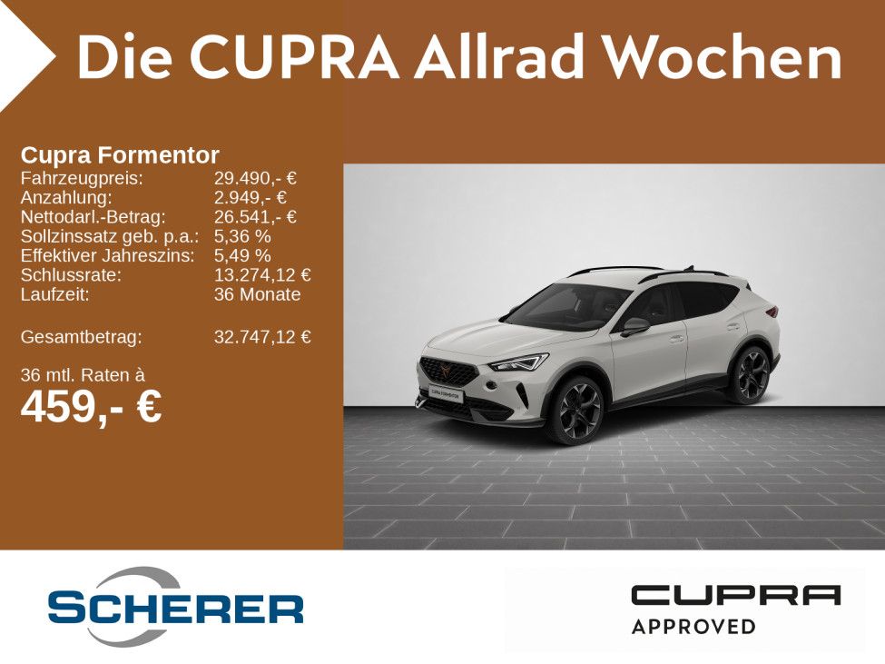 Cupra Formentor VZ 2.0 TSI DSG LED NAVI RFK ACC SHZ