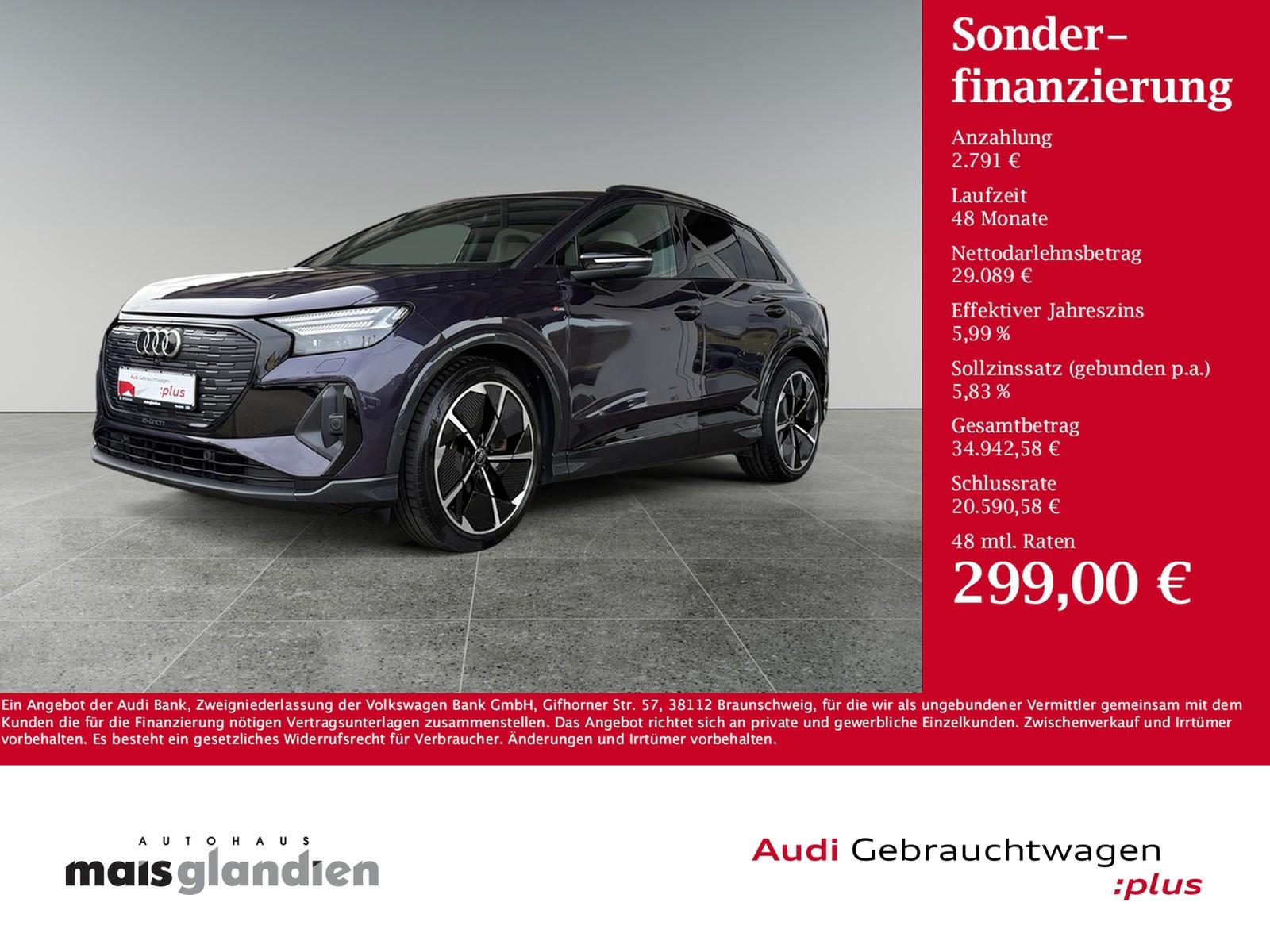 Audi Q4 e-tron 50 q. S line Matrix HUD Kamera Navi+WP