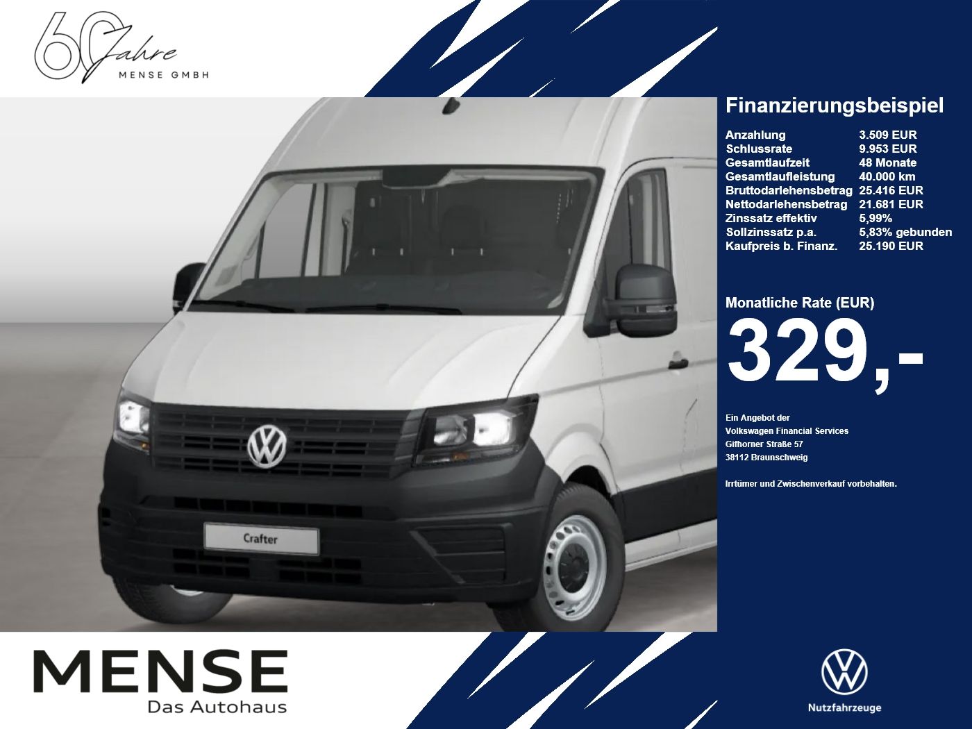 Volkswagen Crafter Kasten mittlerer Radstand Crafter 35 Eco