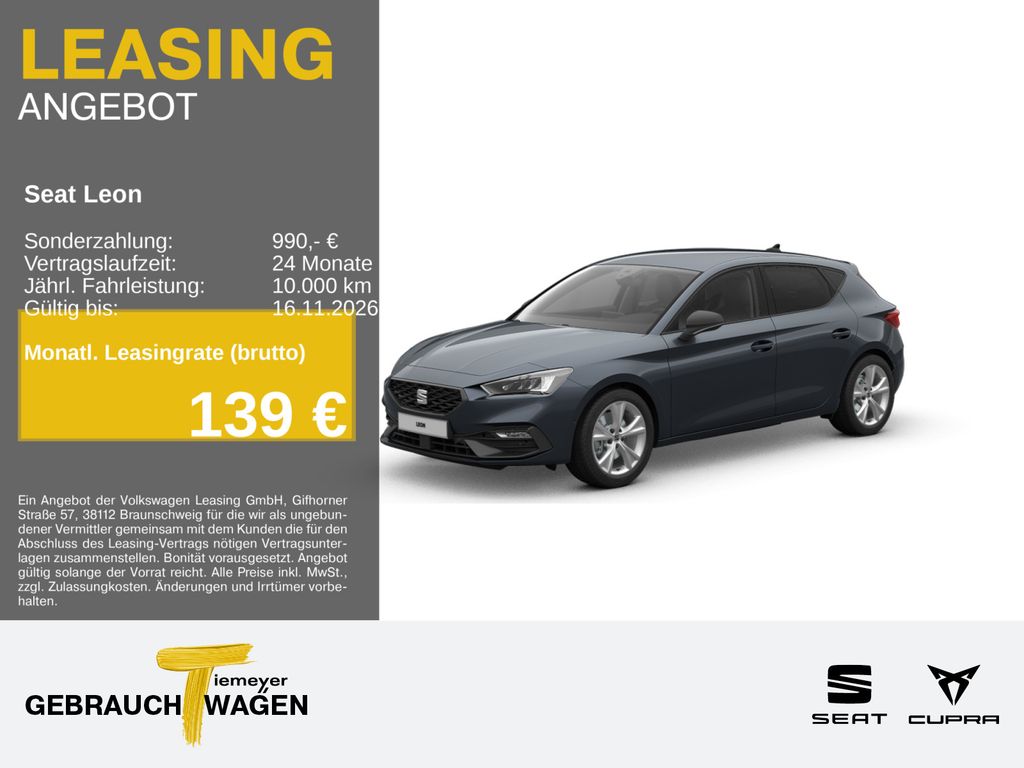 Seat Leon 1.5 TSI FR SIDE-ASSIST KAMERA NAVI+ ALARM