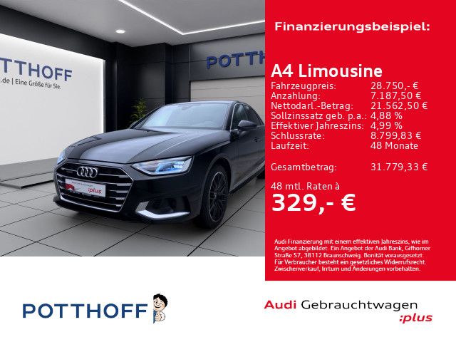 Audi A4 — Audi A4 Limousine 40 TDI Q ADVANCED AHK NAVI B&O SITZ