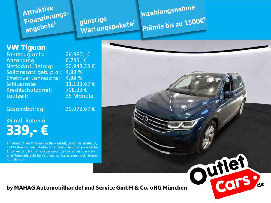 Volkswagen Tiguan Elegance 2.0 TDI AHK IQ.Light IQ.Drive Na
