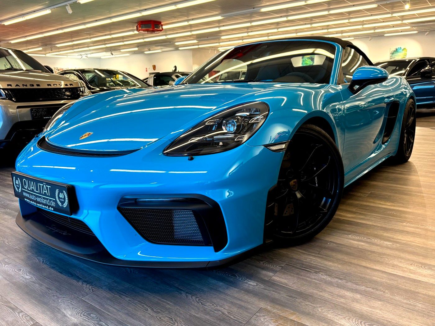 PORSCHE Boxster 718 Spyder 1.Hand Sportsitze Miami Blau