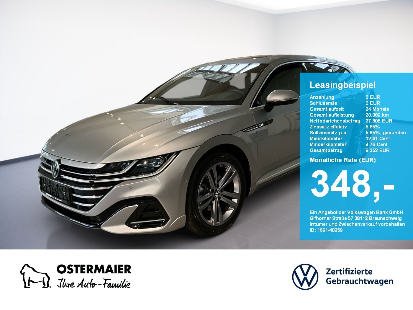 Volkswagen Arteon Shootingbrake R-LINE 2.0TSI 190PS DSG NP.