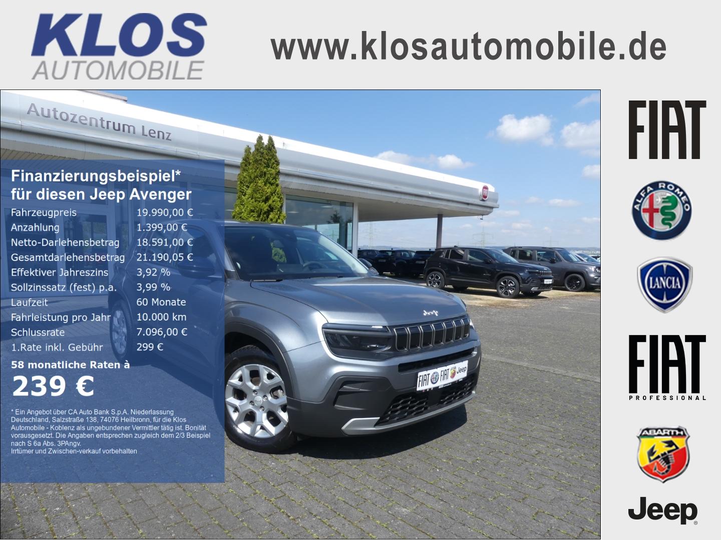 Jeep Avenger ALTITUDE 1.2 T3 100 PS PDC WINTER INFO K