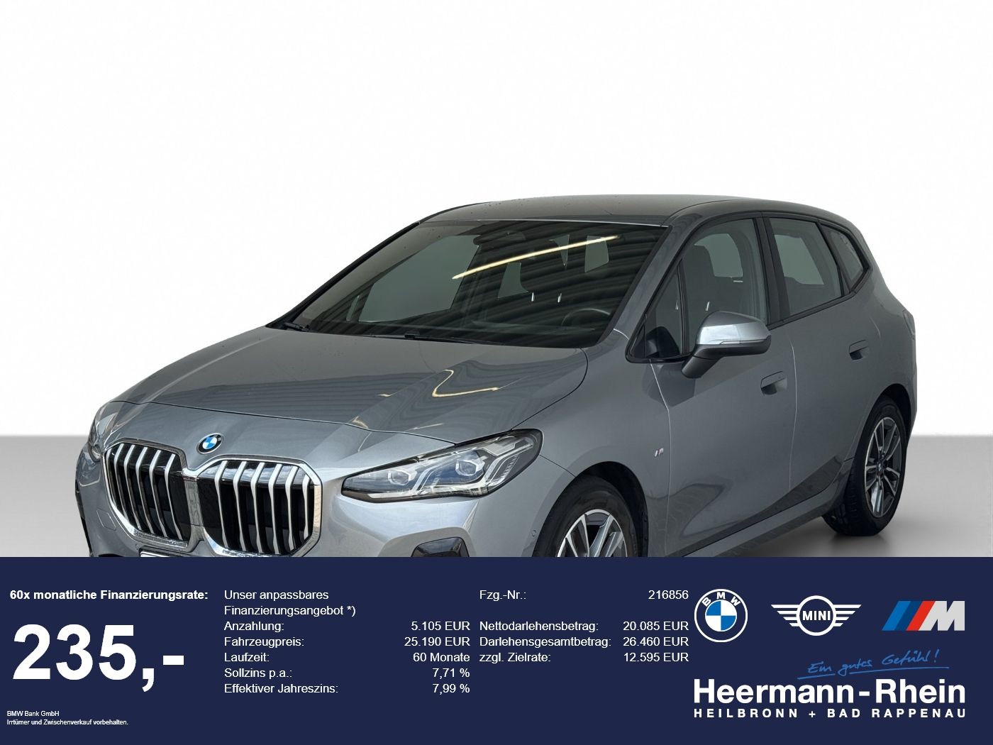 BMW 220iA Active Tourer M Sport NaviProf.LED.AHK.PA