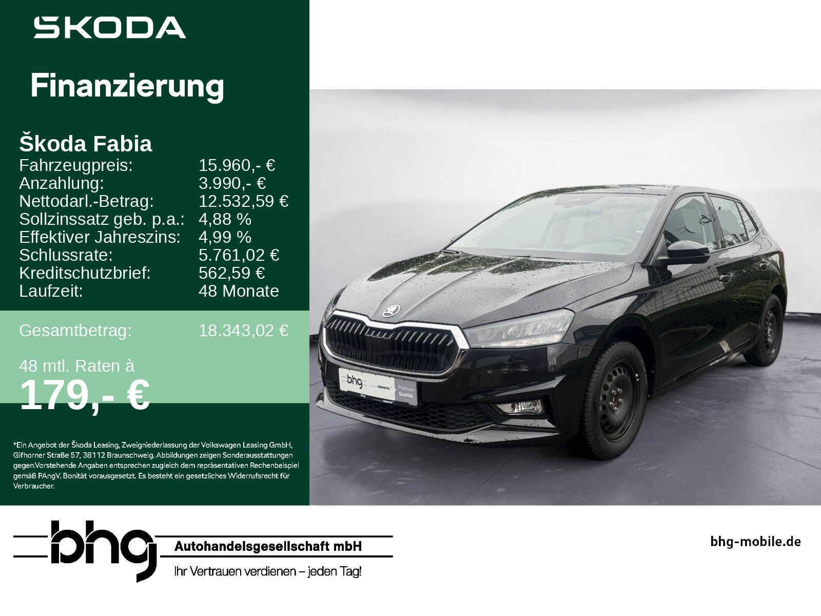 Skoda Fabia Essence 1,0 TSI SHZ Bluetooth PDC Klima