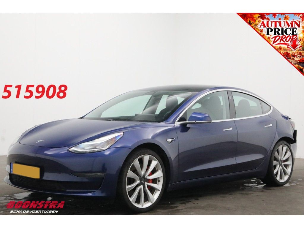 Tesla Model 3 Performance AWD 75kWh Fahrbar FSD Pano L