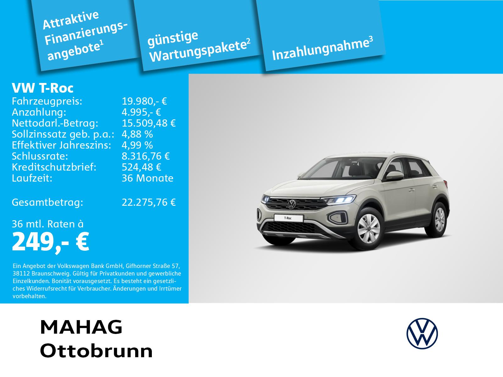 Volkswagen T-ROC 1.0 TSI LED ParkAssist App 6-Gang