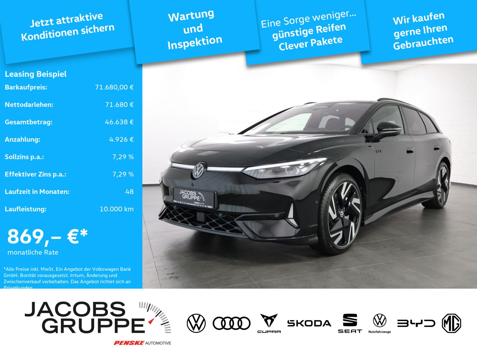 Volkswagen ID.7 Tourer GTX 4M Navi,Matrix,ACC,RFK