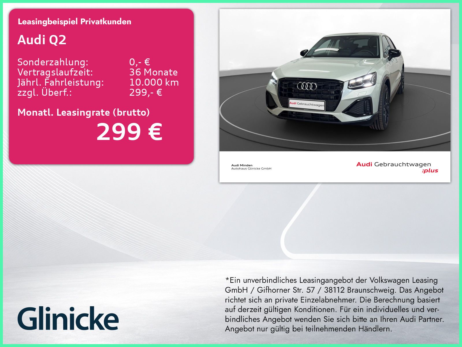 Audi Q2 30 TFSI advanced Matrix-LED LM 19" PDC+RFK Te