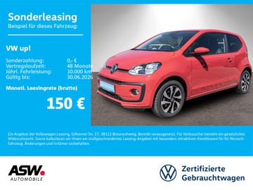 Volkswagen Leasingangebot: Volkswagen up! Active 1.0 MPI Klima RFK PDC SHZ ALU