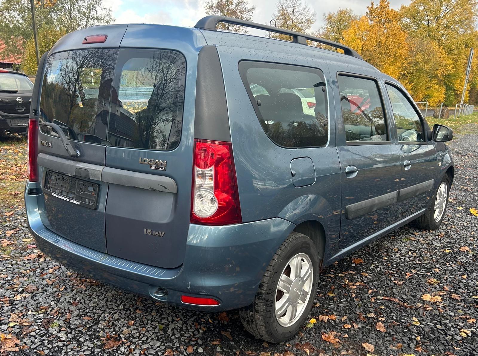 Dacia Logan 2009 — engine 1.598 cm³, 105 HP (77kW)