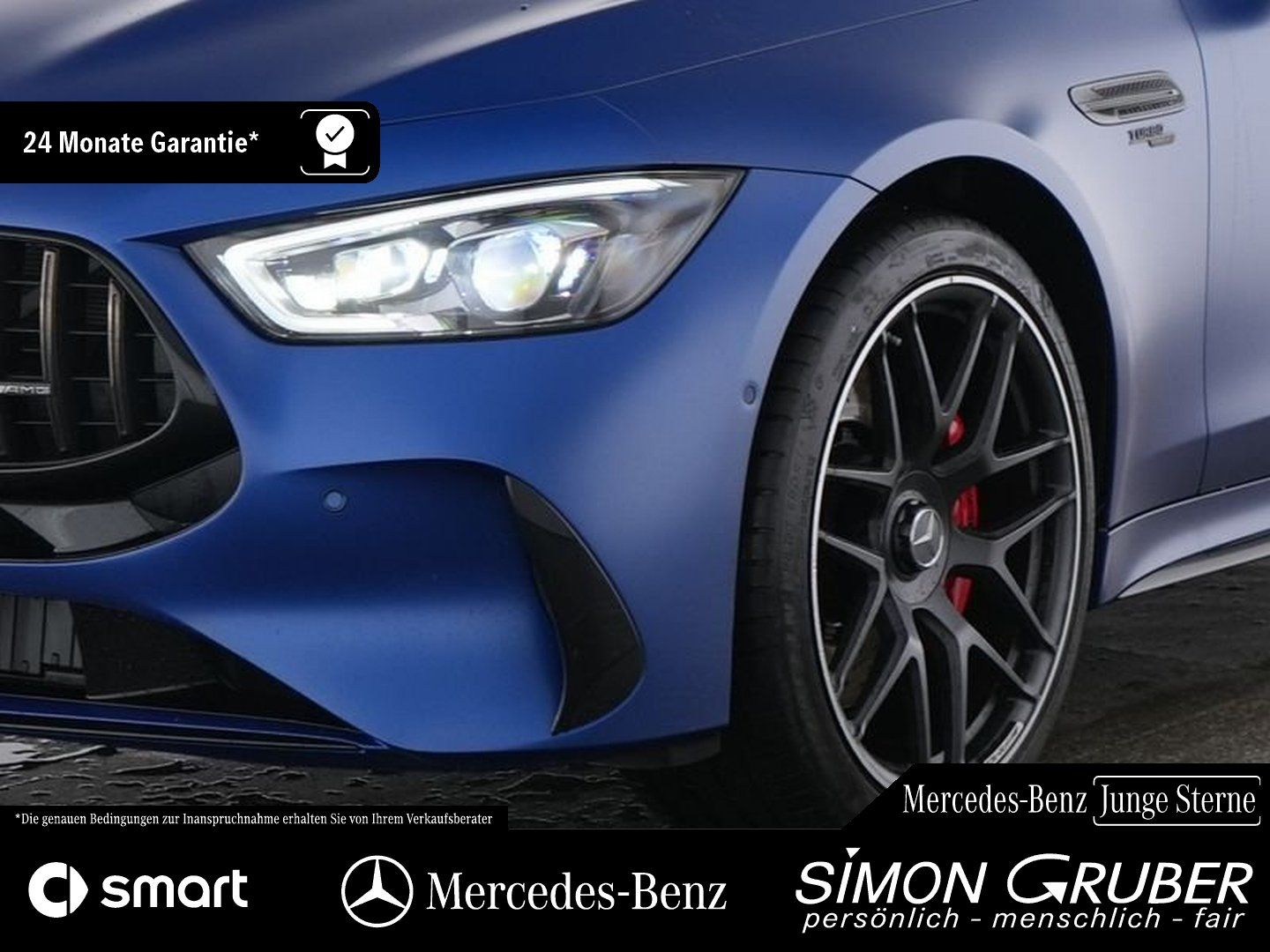 Fahrzeugabbildung Mercedes-Benz GT 43 4M+ AMG V8Style magno Pano Nappa HUD AHK