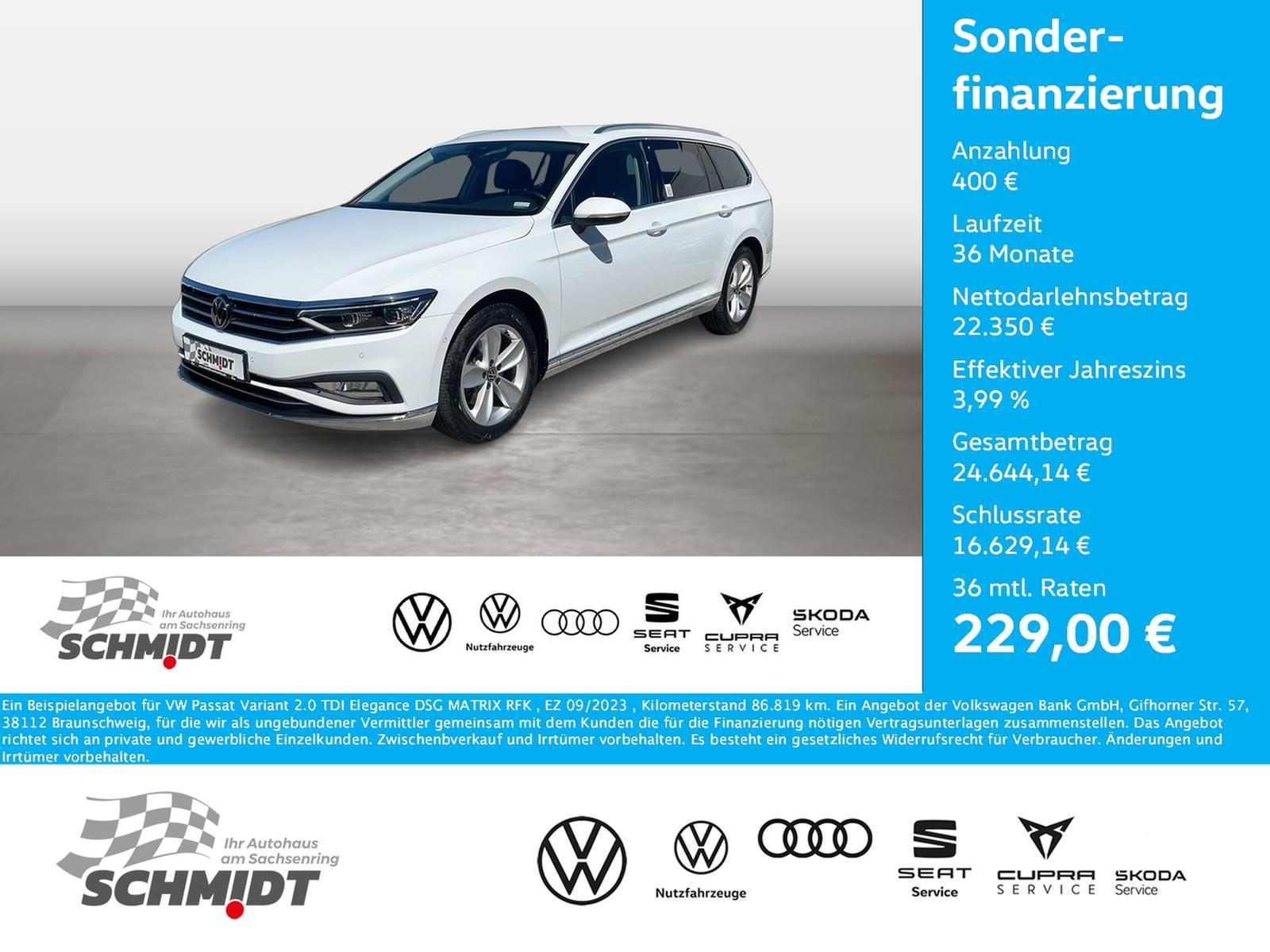 Volkswagen Passat Variant 2.0 TDI Elegance DSG MATRIX RFK