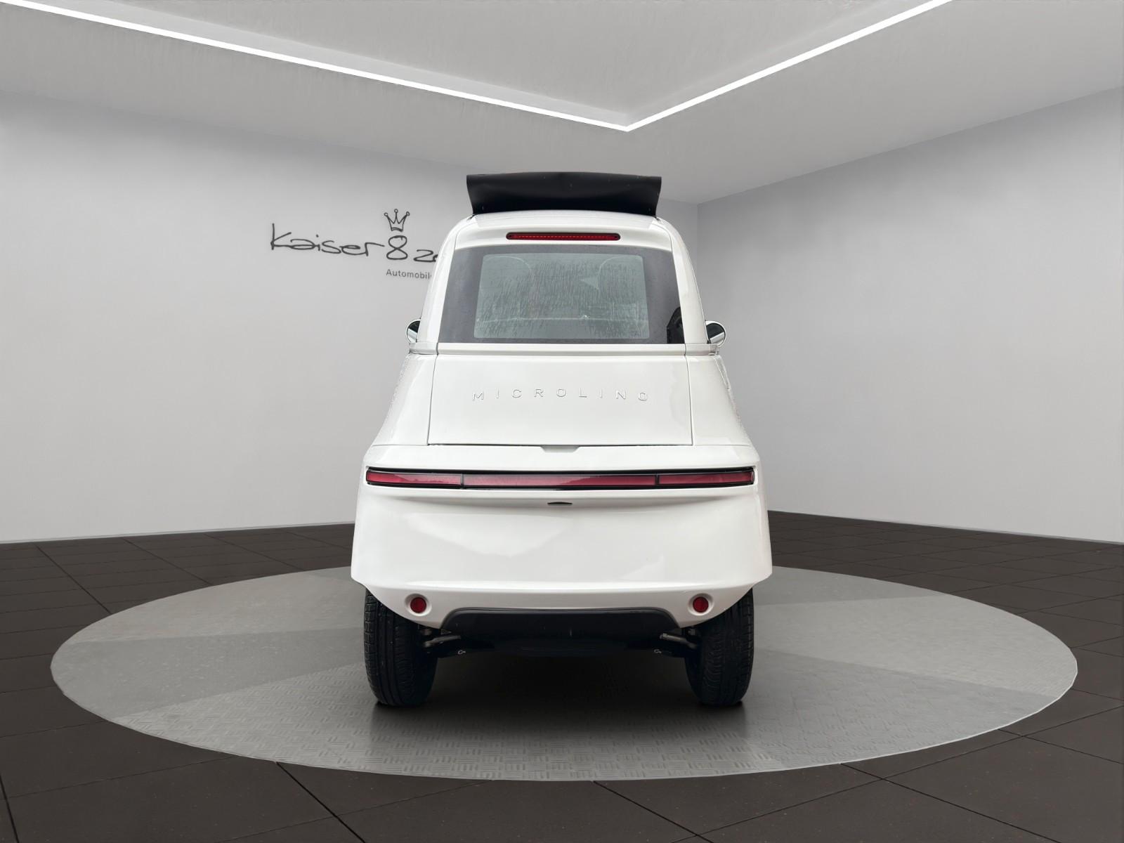 Microlino L7 Santorino White *1. Hand*Faltdach*