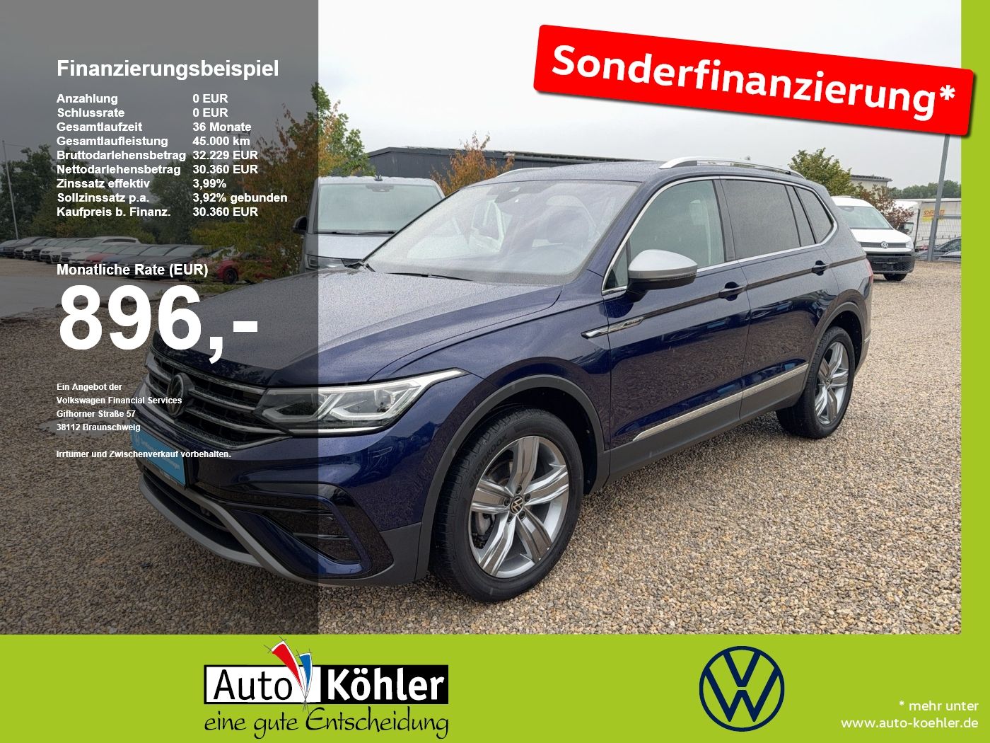 Volkswagen Tiguan Allspace Elegance 4Motion TDI DSG AHK/ACC