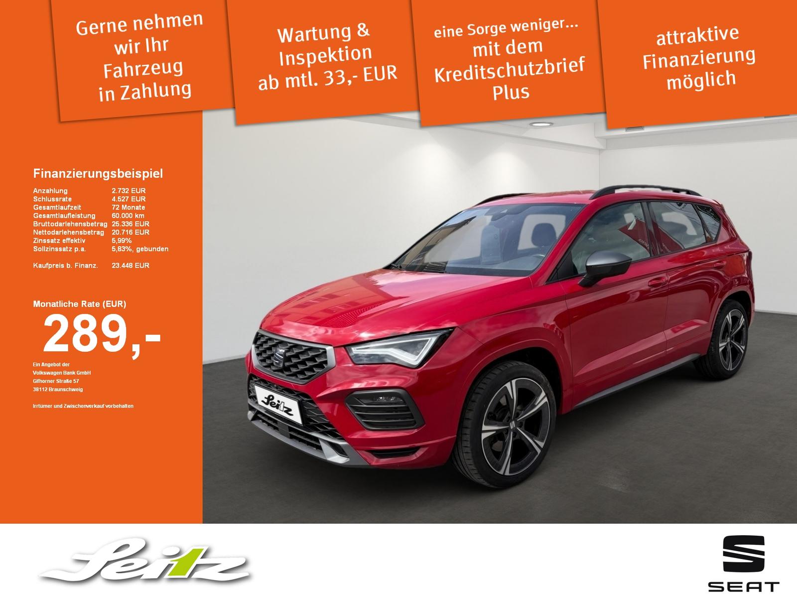 Seat Ateca 1.5 TSI 4Drive FR *LED*BEATS*KAMERA*