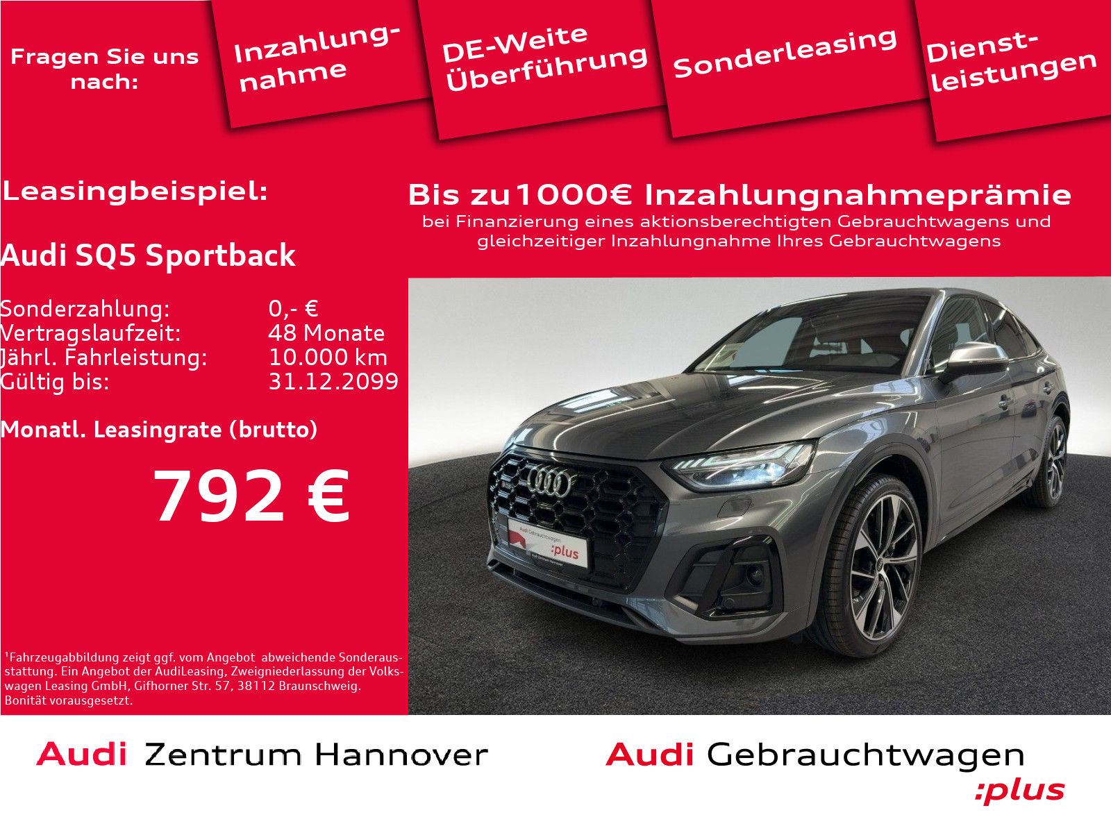 Audi SQ5 Sportback 55 TDI Matrix Luft Kamera virtual