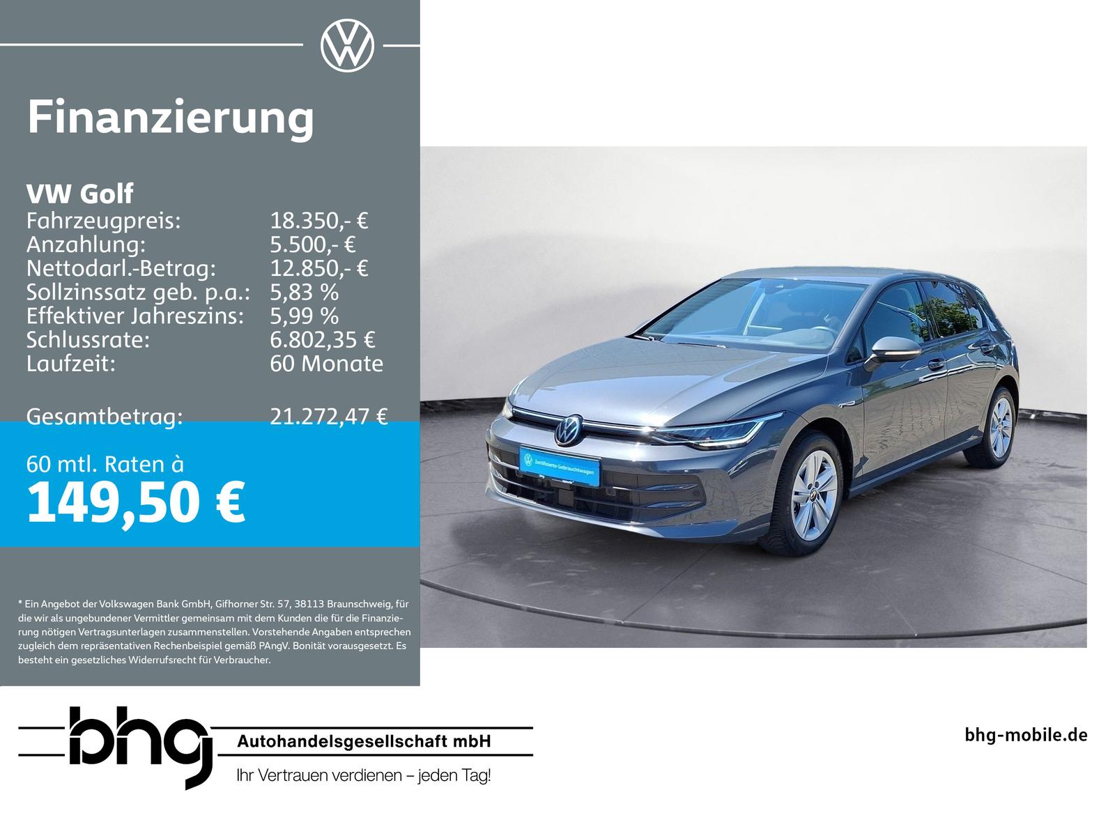 Volkswagen Golf Life 1,5 TSI OPF 6-Gang