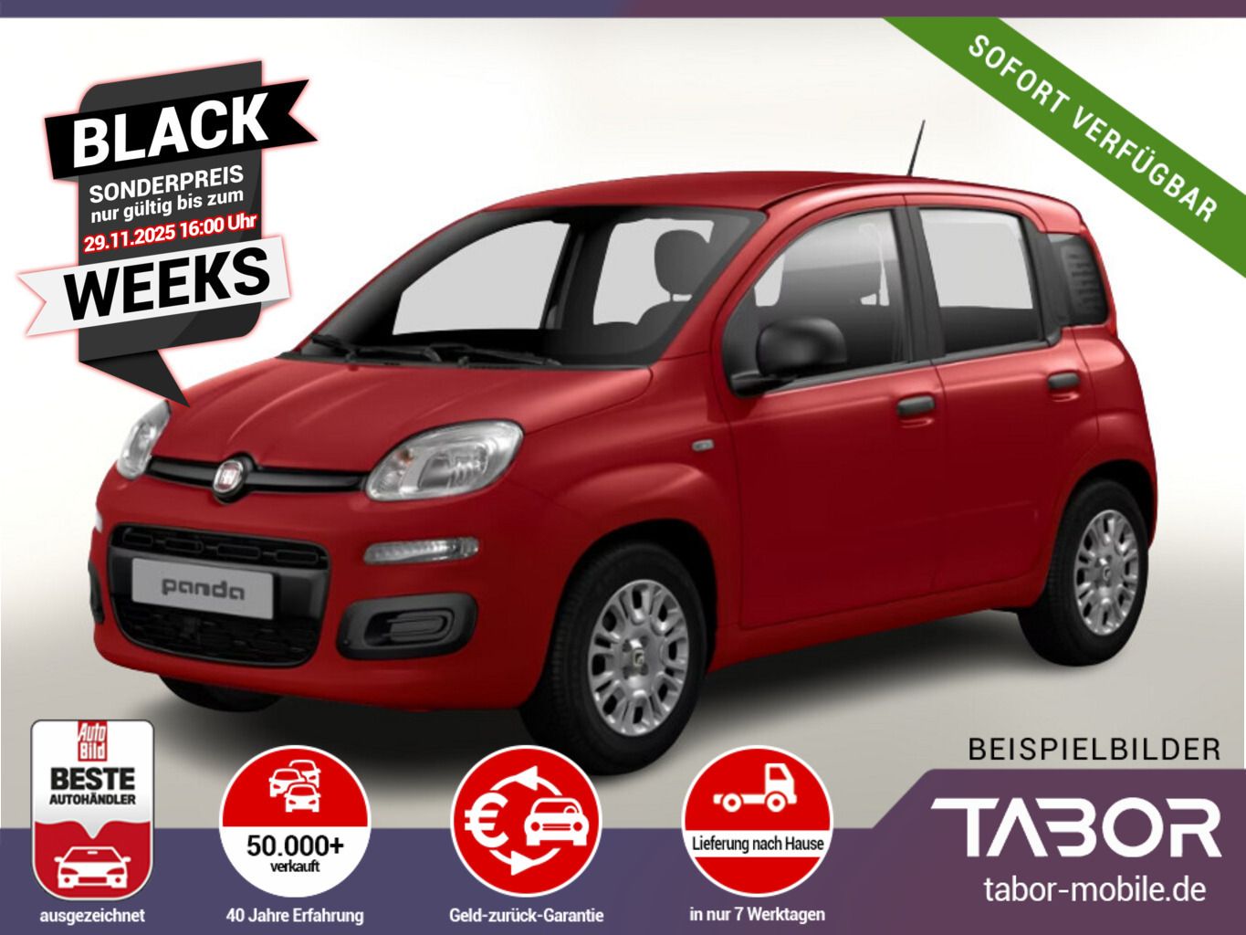 Fiat Panda MHEV 70 5"-DAB Temp PDC DigCo LaneA 5-Sitz