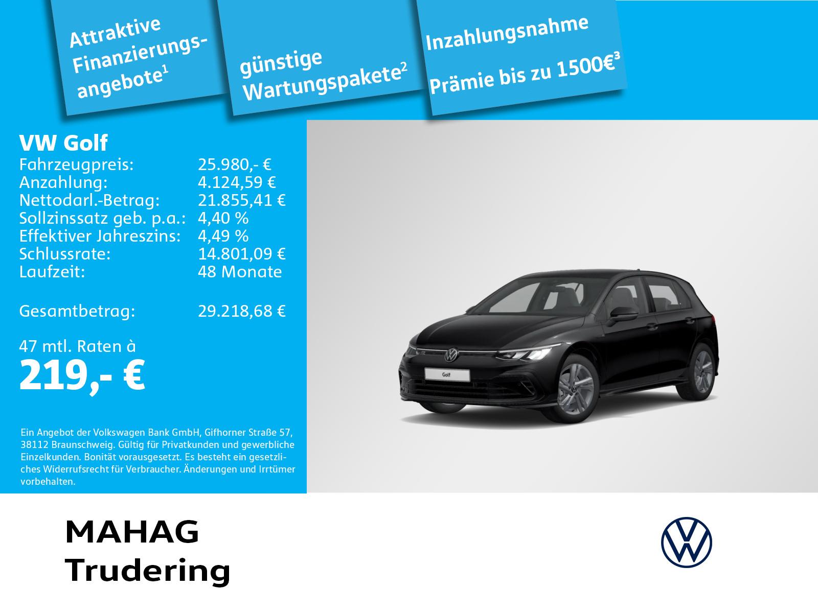 Volkswagen Golf VIII 1.5 eTSI R-Line LED Navi ParkPilot App
