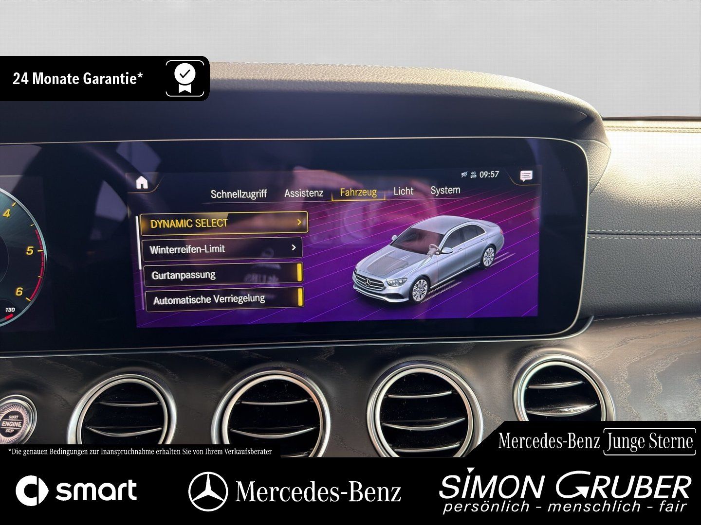 Fahrzeugabbildung Mercedes-Benz E 220 d 4M AMG Line IntExt Widescreen LED Kamera