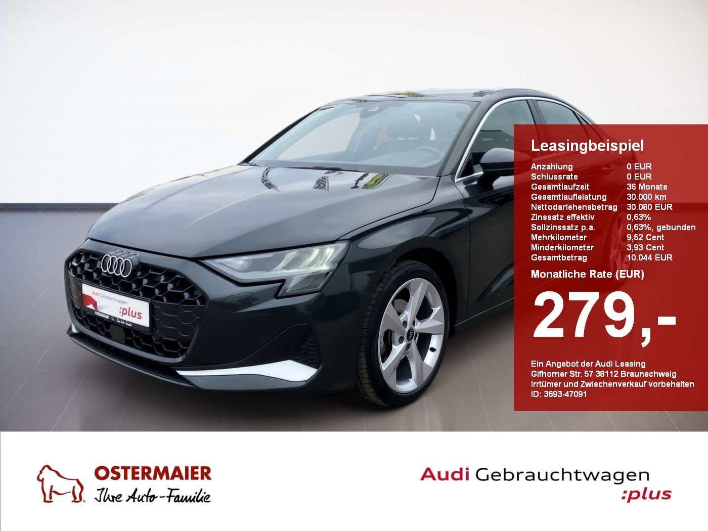 Audi A3 Limousine ADVANCED 35 TDI 150PS S-TRONIC ACC.