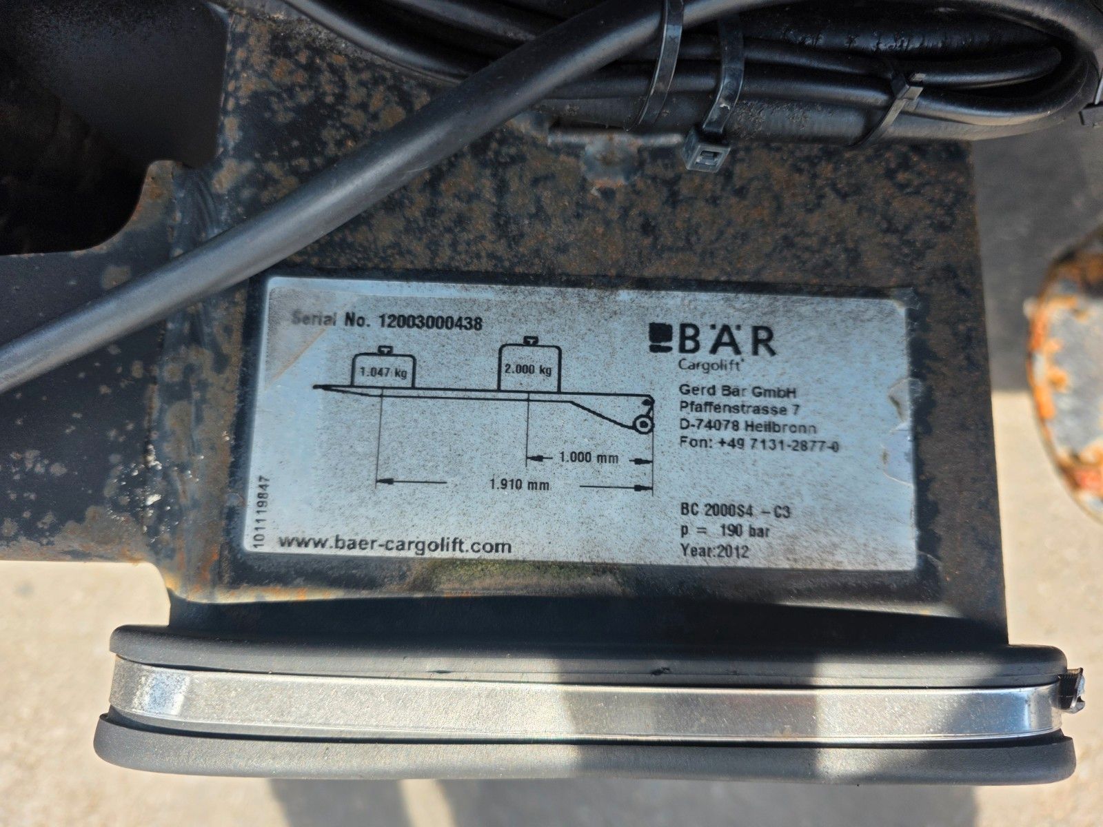 Fahrzeugabbildung Andere Böse BTA 7.3 Schwenkwand LBW Bär 2.000kg