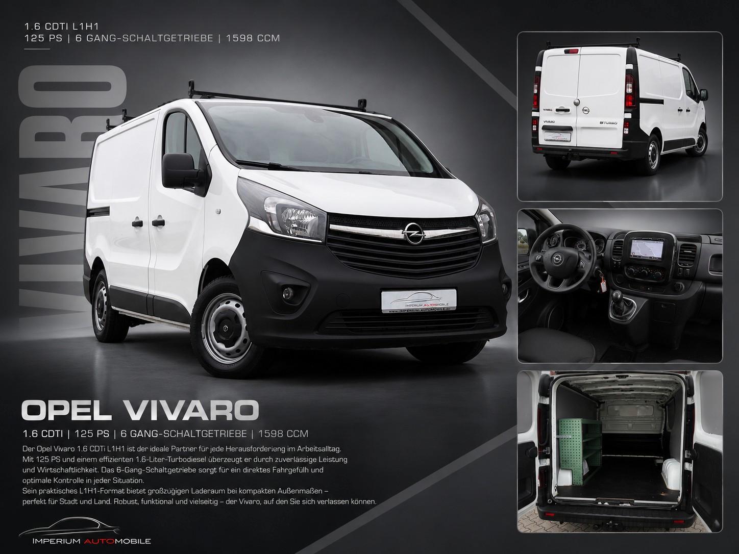 Opel Vivaro 1.6 CDTi L1H1 *KLIM*NAV*TEMPO*PDC*CAM*AHK