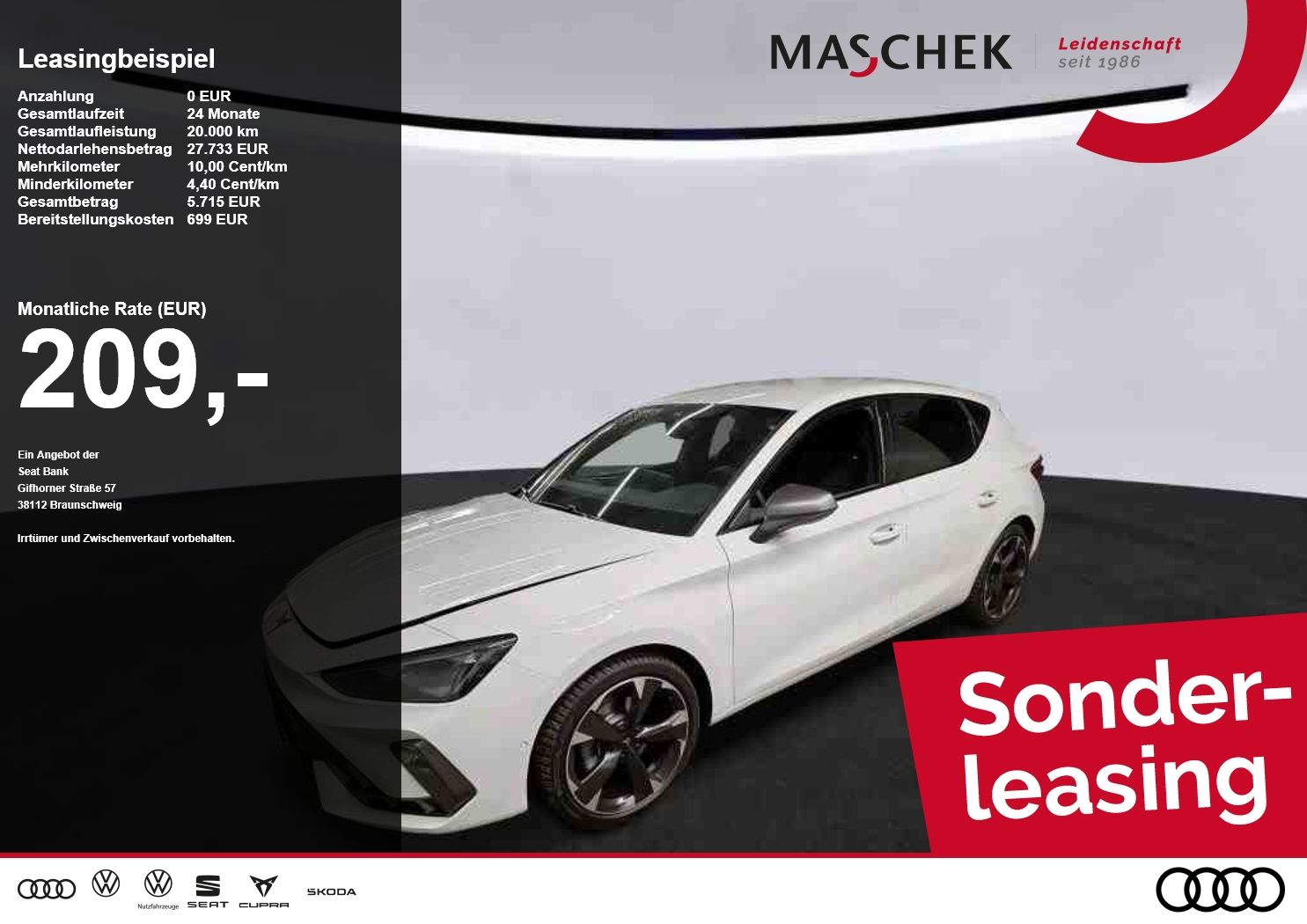Cupra Leon 1.5 eTSI DSG Navi Matrix ACC Pure-Performan