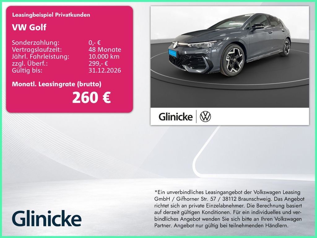 Golf VIII 1.5 TSI R-Line Matrix-LED Navi 360° AC
