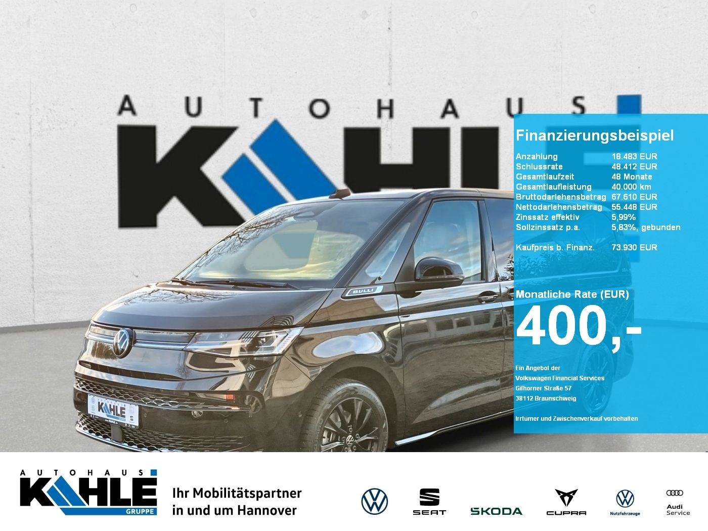 Volkswagen T7 Multivan Goal 2.0 TDI DSG lang 7-Sitzer